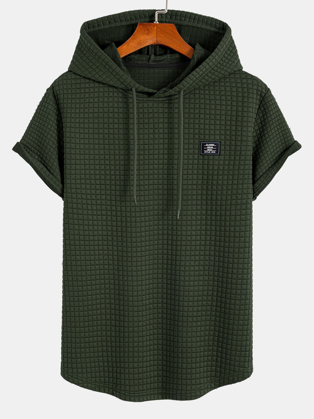 Wafel Kap T-Shirt met Boogzoom