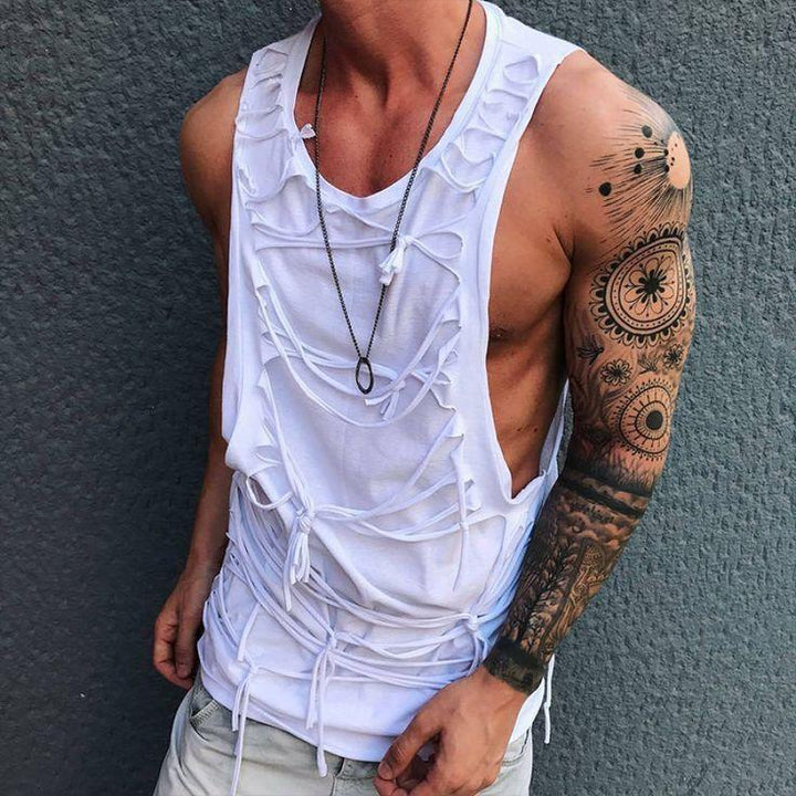 Heren Casual Crew Neck Tanktop 04486224TO
