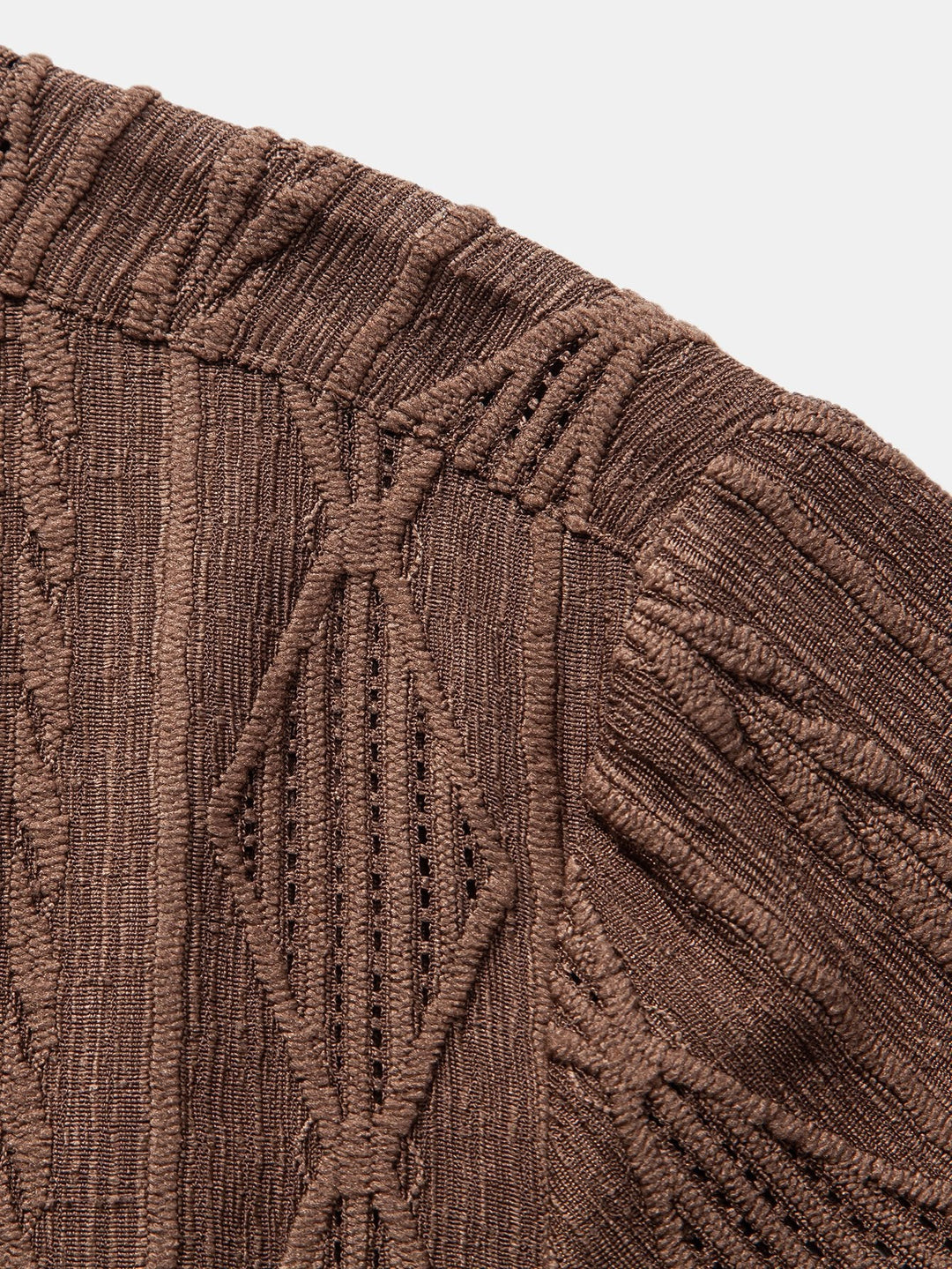 Geometrische Jacquard Ooglet Cuban Shirt