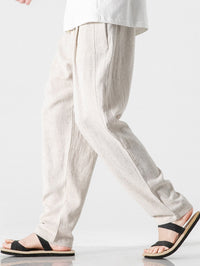 Relax Fit Linnen En Katoen Mix Harem Broek