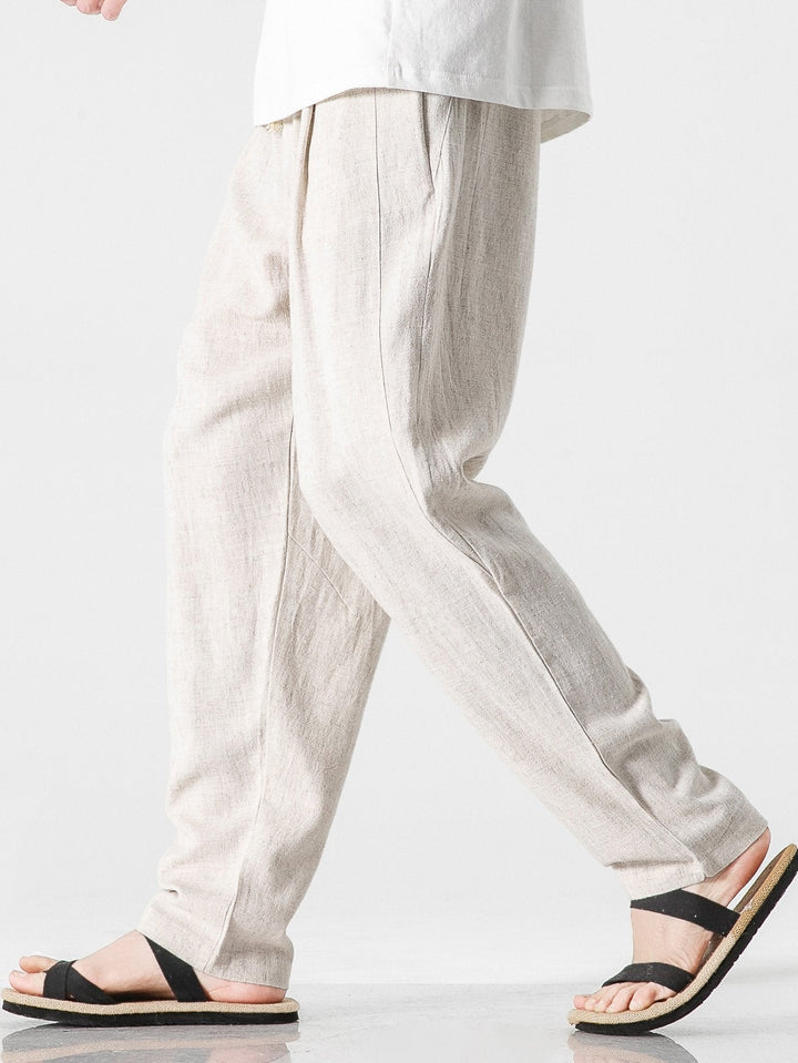 Relax Fit Linnen En Katoen Mix Harem Broek