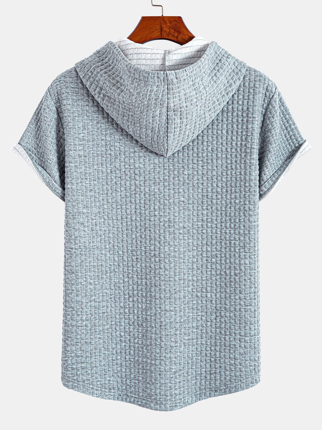 Wafel Kap T-Shirt met Boogzoom