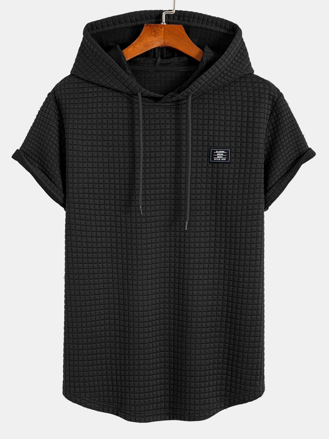 Wafel Hooded Arc Hem T-Shirt & Joggingbroek