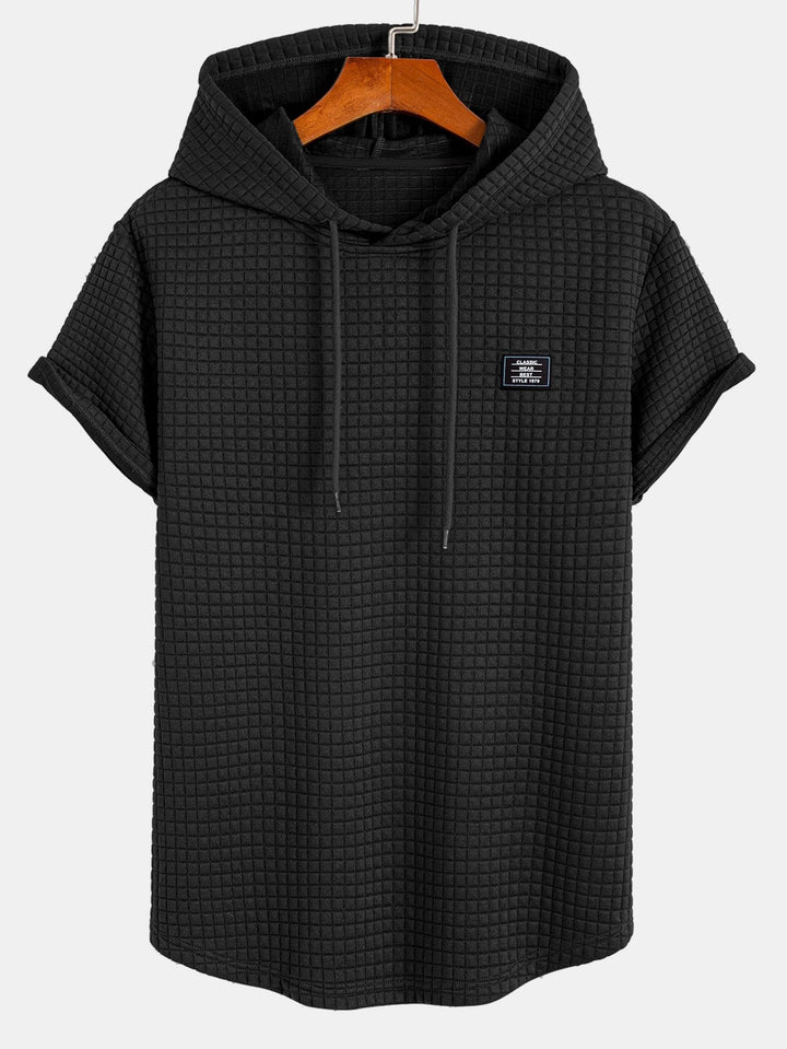 Wafel Hooded Arc Hem T-Shirt & Joggingbroek