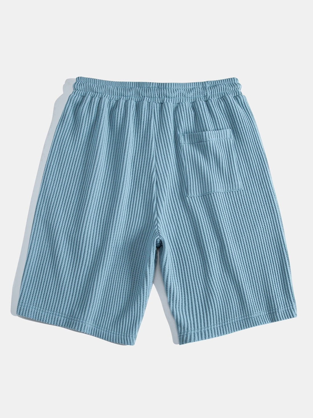 Wafel Johnny Kraag Polo Met Zak & Trekoord Gebreide Wafel Shorts