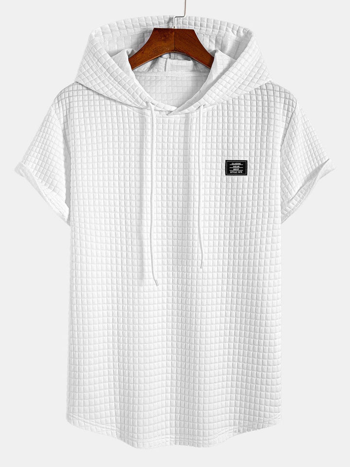 Wafel Hooded Arc Hem T-Shirt & Joggingbroek