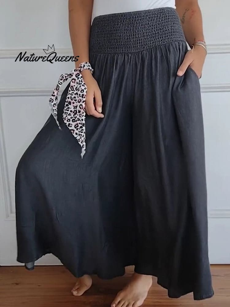 Vrouwen Katoenen Brede Pantalons 