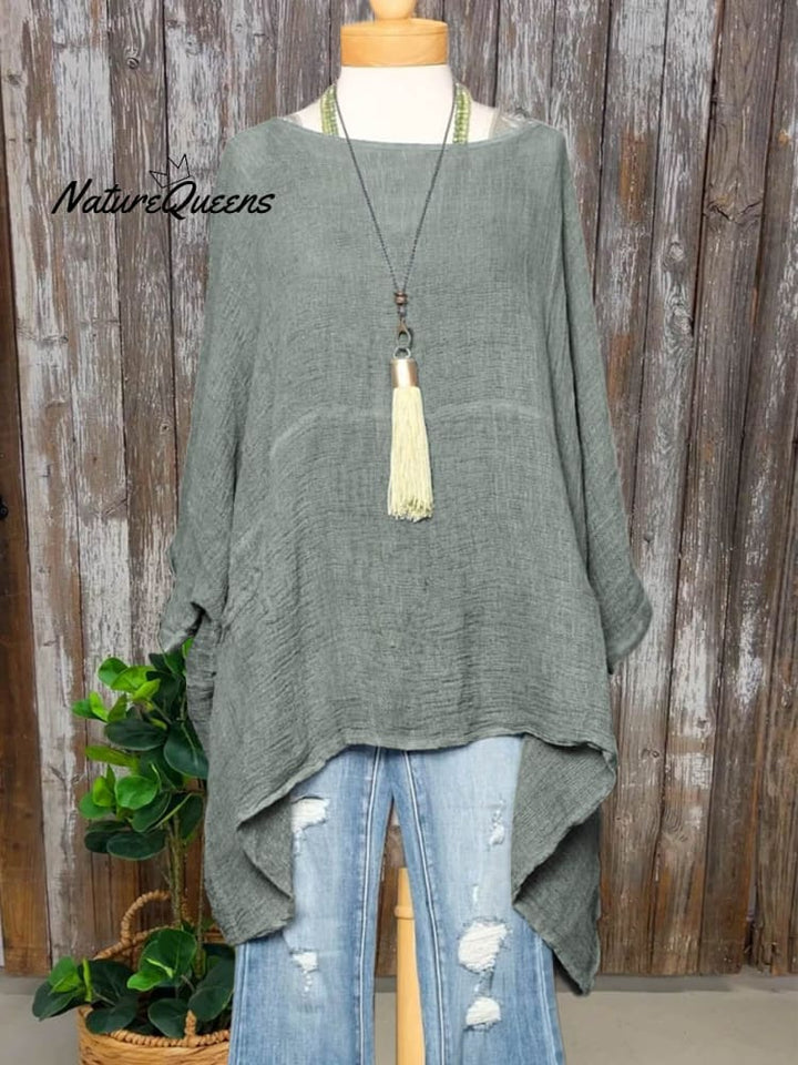 Dames Pocket Katoen Top 