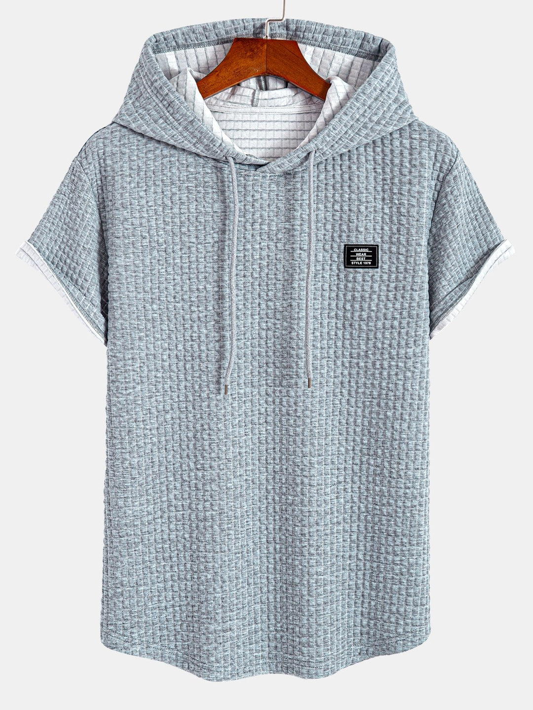 Wafel Kap T-Shirt met Boogzoom