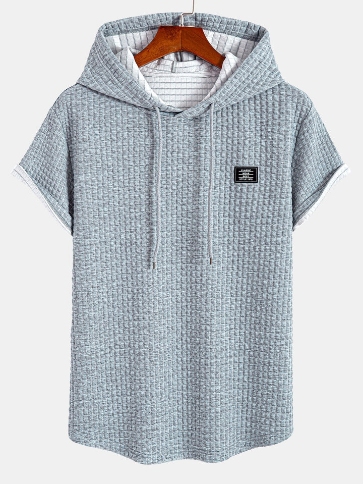 Wafel Kap T-Shirt met Boogzoom