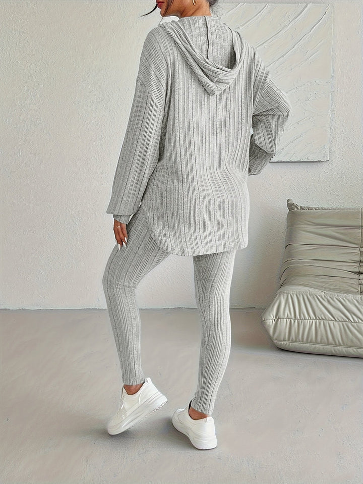 Camden Geribbelde Knit Lounge Set