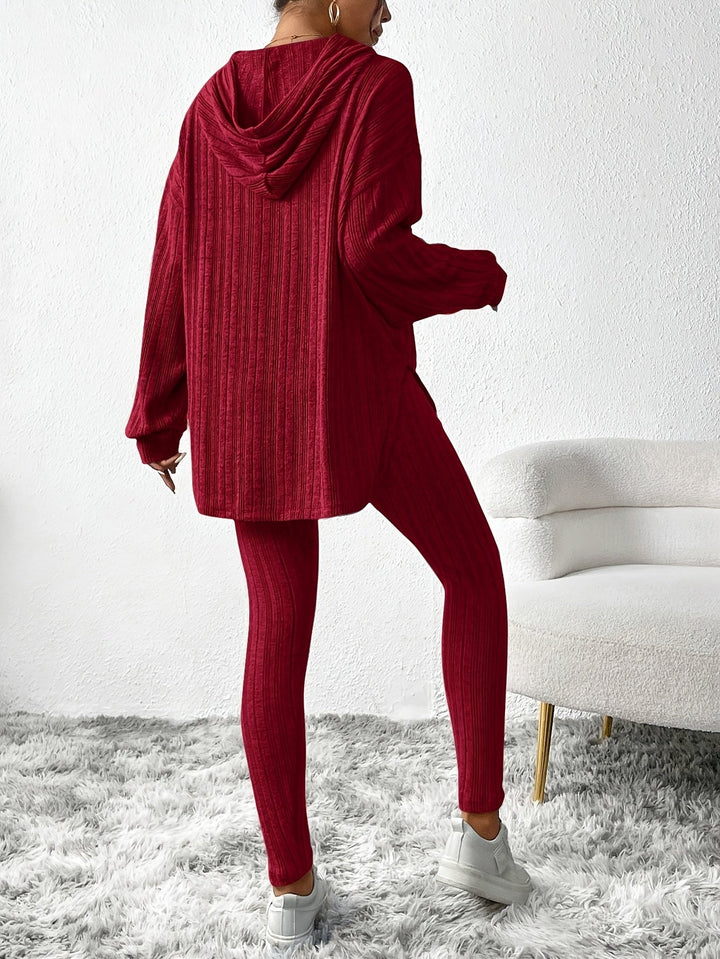 Camden Geribbelde Knit Lounge Set