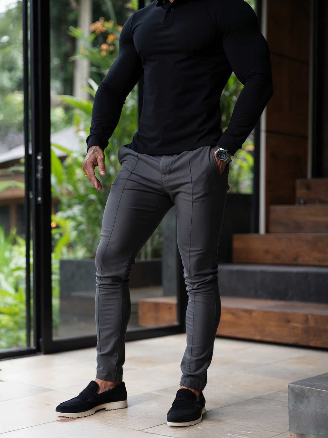 Novate | Kreukvrije Slim Fit Broek 