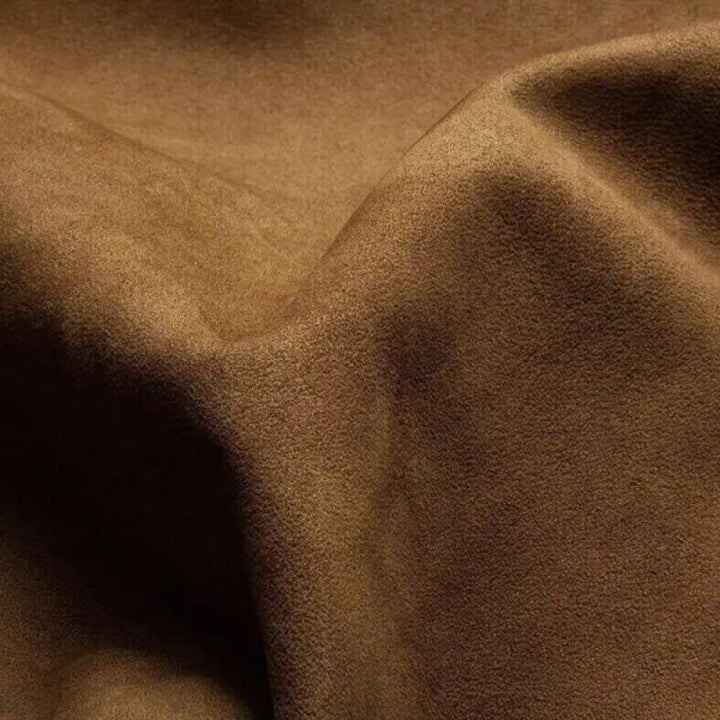 Heren Colorblock Suède en Pool Fleece Revers Middellange Jas 40617808Y