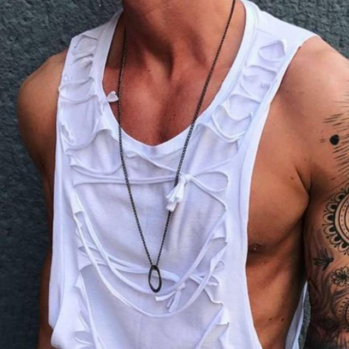 Heren Casual Crew Neck Tanktop 04486224TO