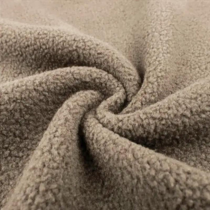 Heren Colorblock Suède en Pool Fleece Revers Middellange Jas 40617808Y