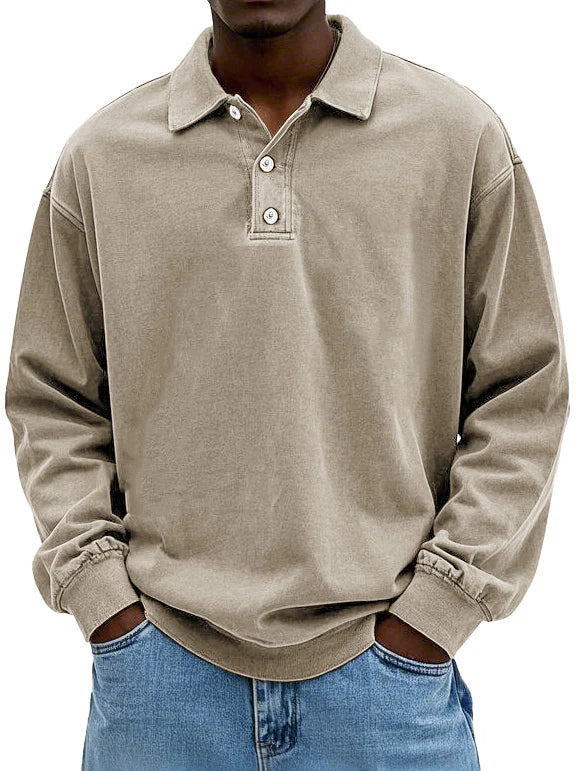 Maxime™ | Vintage Overhemd met Lange Mouwen 