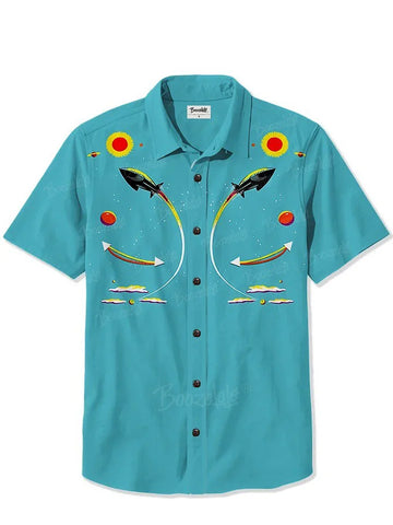 Atomaire ruimteschip uit de jaren 50 - 100% katoenen shirt