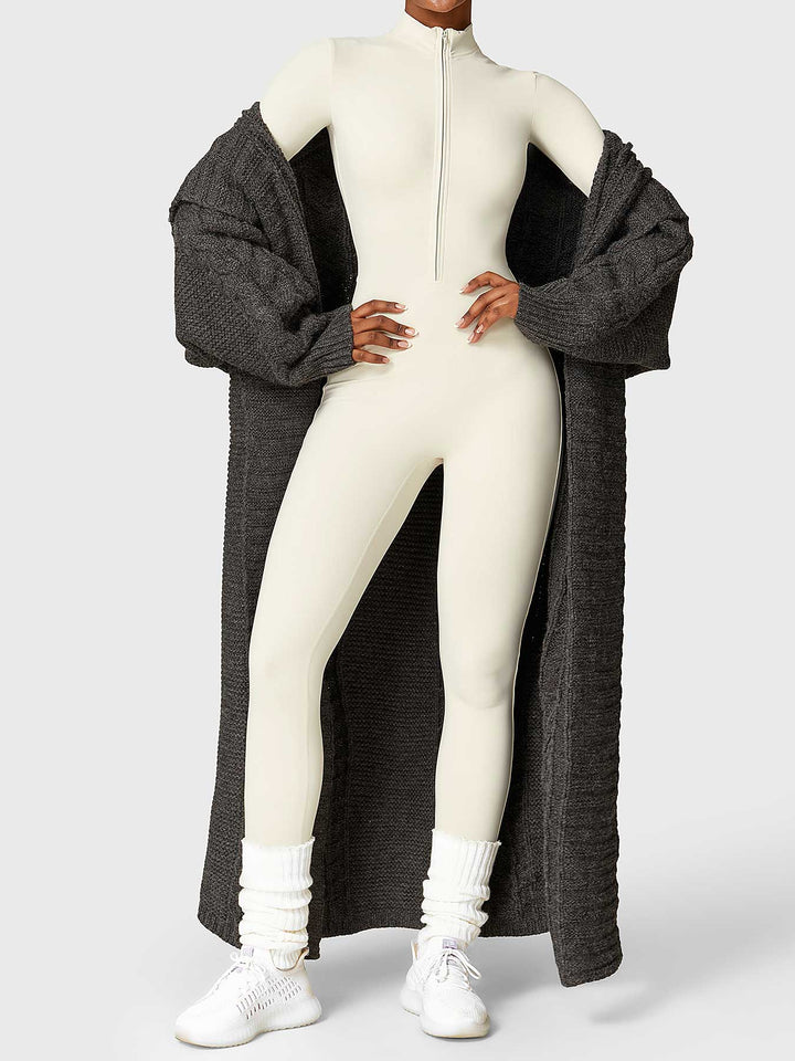 Fanimo Gymfit Jumpsuit - Lange Mouwen met Rits 