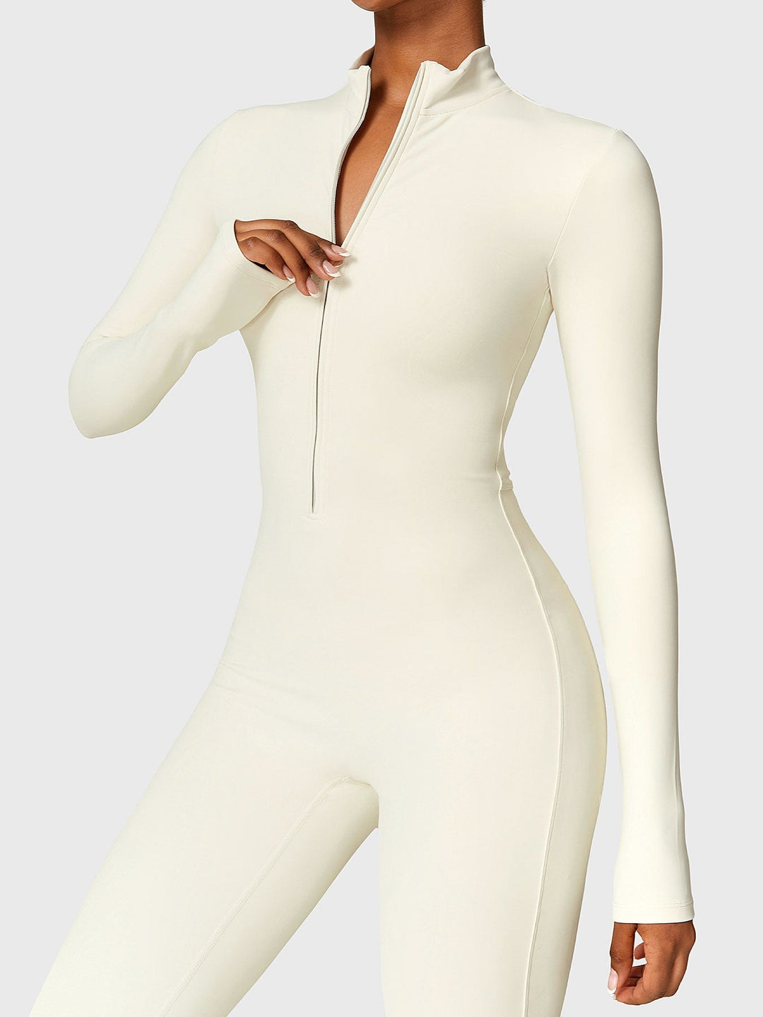 Fanimo Gymfit Jumpsuit - Lange Mouwen met Rits 