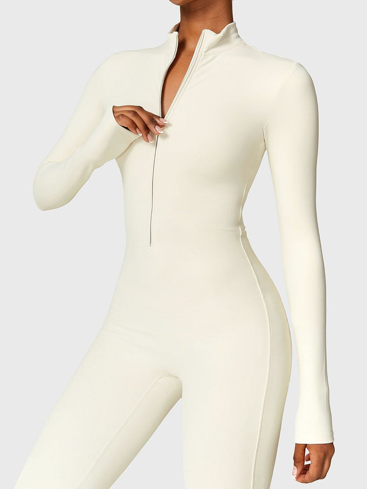 Fanimo Gymfit Jumpsuit - Lange Mouwen met Rits 