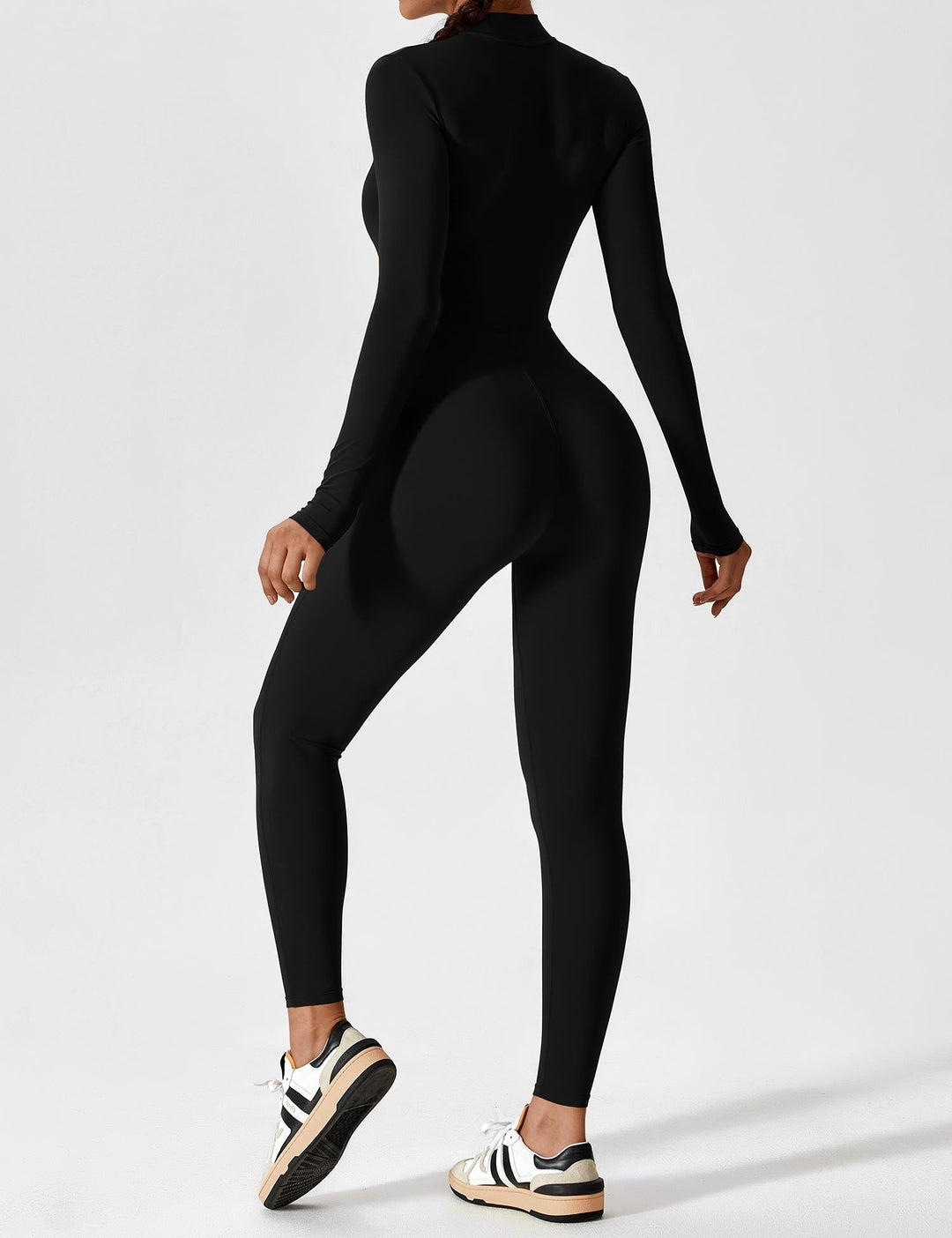Fanimo Gymfit Jumpsuit - Lange Mouwen met Rits 