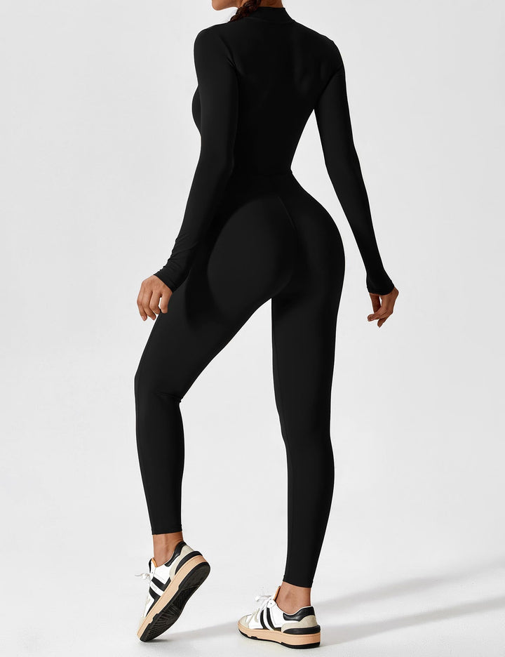 Fanimo Gymfit Jumpsuit - Lange Mouwen met Rits 