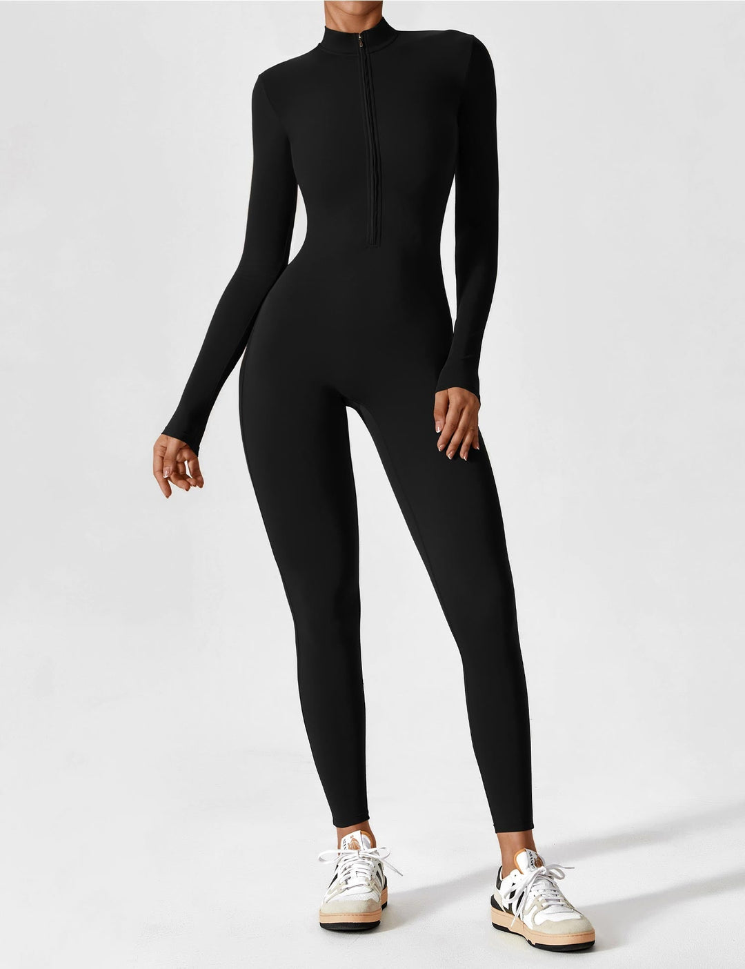 Fanimo Gymfit Jumpsuit - Lange Mouwen met Rits 