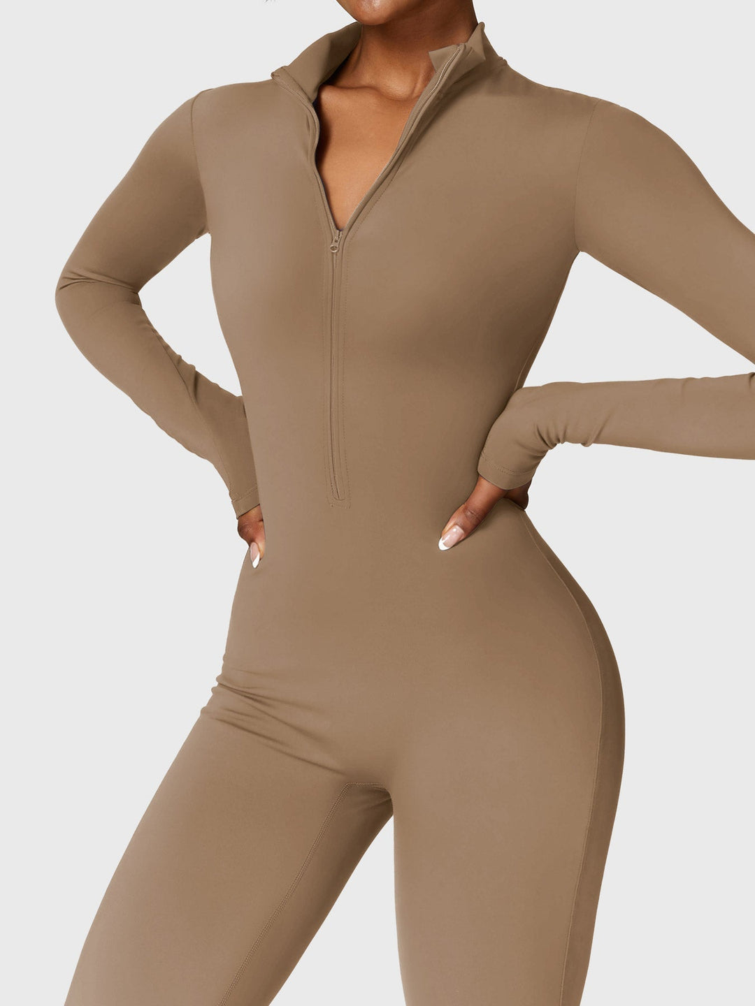 Fanimo Gymfit Jumpsuit - Lange Mouwen met Rits 