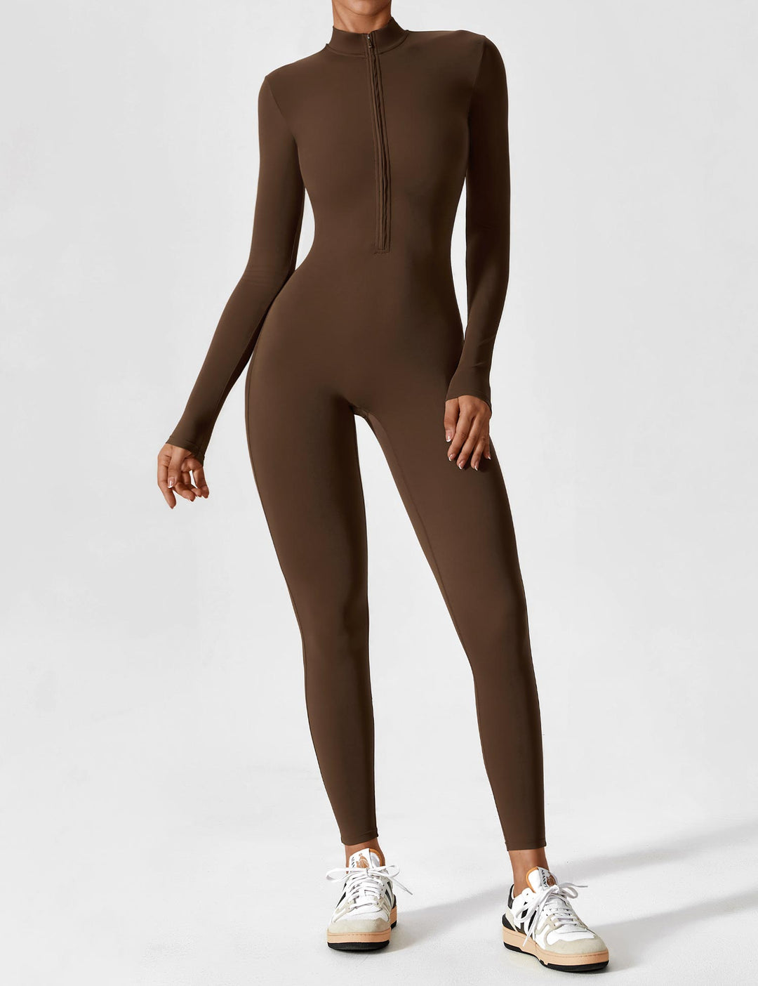 Fanimo Gymfit Jumpsuit - Lange Mouwen met Rits 