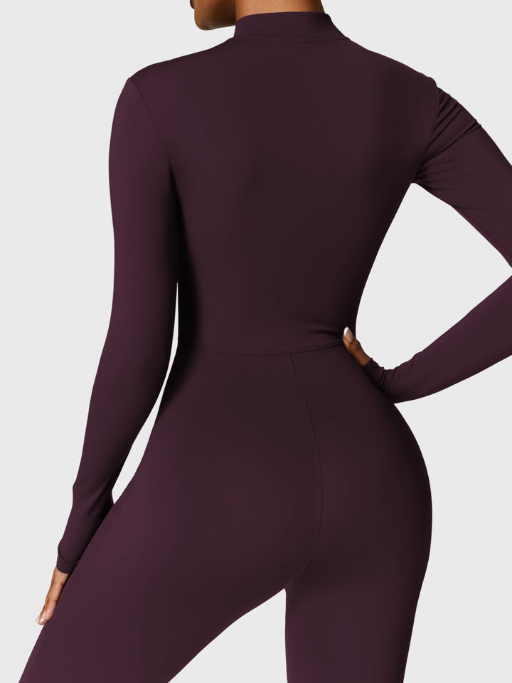 Fanimo Gymfit Jumpsuit - Lange Mouwen met Rits 