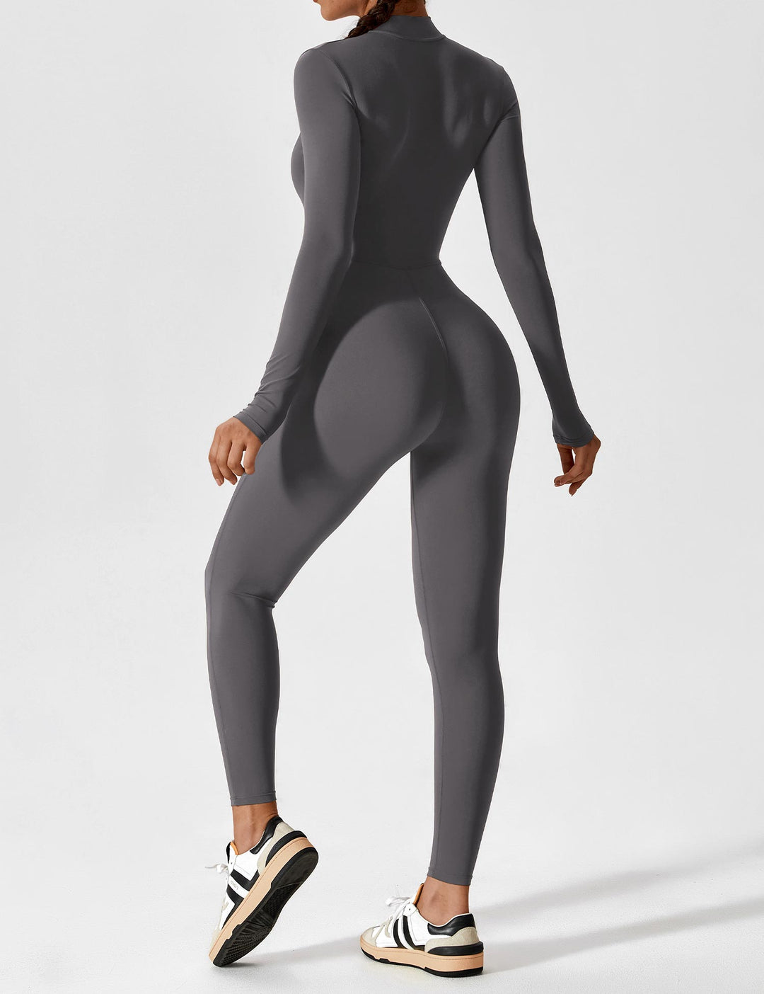 Fanimo Gymfit Jumpsuit - Lange Mouwen met Rits 