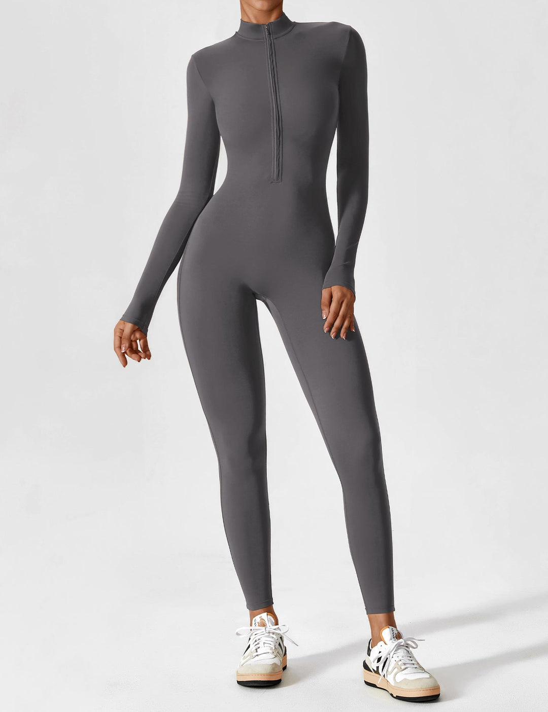 Fanimo Gymfit Jumpsuit - Lange Mouwen met Rits 