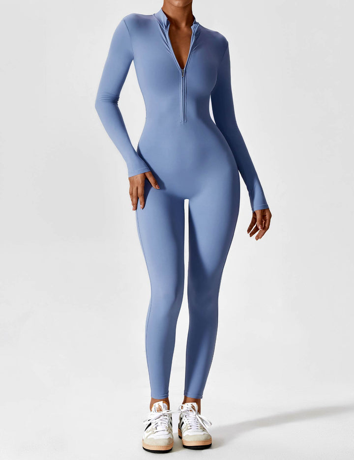 Fanimo Gymfit Jumpsuit - Lange Mouwen met Rits 