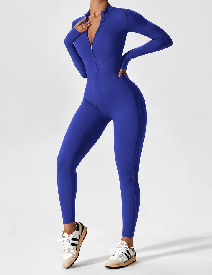 Fanimo Gymfit Jumpsuit - Lange Mouwen met Rits 