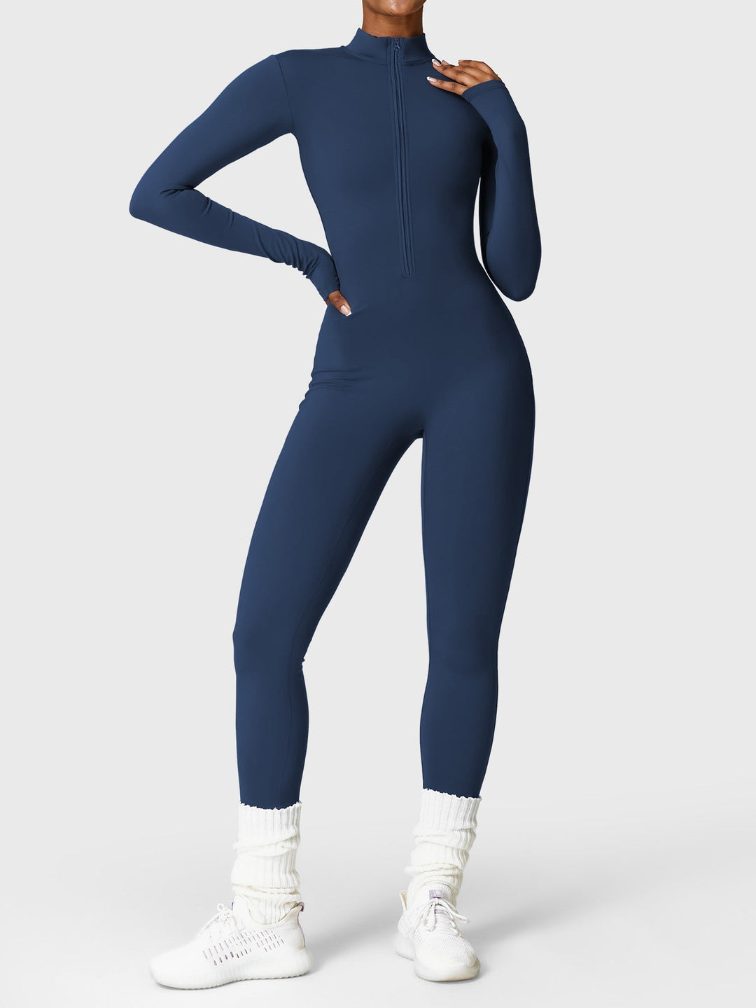 Fanimo Gymfit Jumpsuit - Lange Mouwen met Rits 