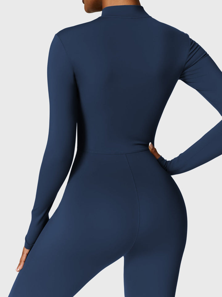 Fanimo Gymfit Jumpsuit - Lange Mouwen met Rits 